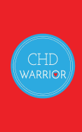 Chd Warrior: College Lined Notebook Journal with Hearts on Back Cover, 5 in X 8 In, 50 Sheets / 100 Pages