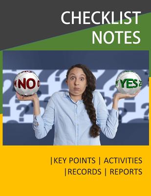 Checklist Notes: Checklist Template, Types of Checklist, Key Notes, Key Areas - Fox, Joseph