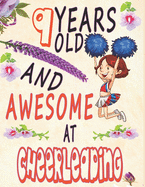 Cheerleader Sketchbook: 9 Years Old And A Awesome At cheerleading Sketchbook For Girls Doodle Drawing Art Book Spirit Motivation journal