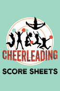 Cheerleading score sheets: A pad of scoresheets for cheer tryouts: Mint green cover