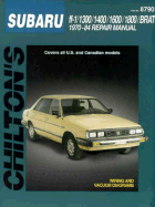 Chilton's Subaru ff-1/1300/1400/1600/1800 Brat 1970-84 repair manual
