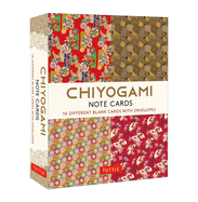 Chiyogami Japanese, 16 Note Cards: 16 Different Blank Cards with 17 Patterned Envelopes in a Keepsake Box!