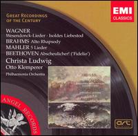Christa Ludwig sings Wagner, Brahms, Mahler & Beethoven - Christa Ludwig (mezzo-soprano); Philharmonia Chorus (choir, chorus); Philharmonia Orchestra; Otto Klemperer (conductor)