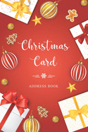 Christmas Card Address Book: Holiday Cards List Tracker Send and Receive Mailings for 10 Year Oranizer Record Book with A-Z Tabs Personal Log Book Pocket Size