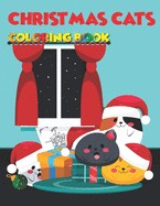 Christmas Cats Coloring Book