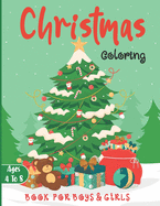 Christmas Coloring Book for Boys and Girls - Ages 4 to 8: 30 Christmas Coloring Pages for Kids ages 4-8
