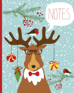 Christmas Notebook, Lined Journal/Notes Christmas, Holiday Notebook: Lined Notebook, Christmas Notes, Robin & Reindeer