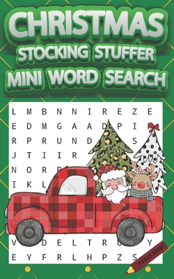 Christmas Stocking Stuffer Mini Word Search: Relaxing and Fun Holiday Themed Word Find Puzzle Book for Kids and Adults are Perfect Stocking Stuffers and Gifts from Puzzler Squad - Squad, Puzzler