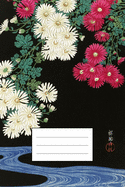 Chrysanthemen: Designer Notizbuch, Tagebuch fr Knstler, Japan Notebook, Notizheft etwa A5 (15,3 x 22,9 cm), liniert mit Motiv: "Chrysanthemen " von Ohara Koson