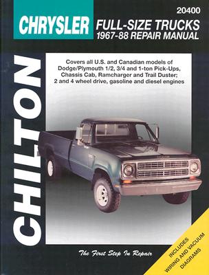 Chrysler Full-Size Trucks, 1967-88 - Chilton Automotive Books