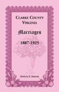 Clarke County, Virginia Marriages, 1887-1925