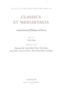 Classica et Medieavalia 66: Danish Journal of Philology and History