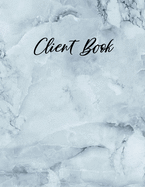 Client Book: Customer Tracking Log Book with alphabetized tabs and area for personal notes on products, services, date, time, and index page