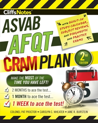 Cliffsnotes ASVAB Afqt Cram Plan 2nd Edition - Proctor, Pat, and Wheater, Carolyn C, and Burstein, Jane R