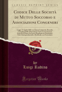 Codice Delle Societ? Di Mutuo Soccorso E Associazioni Congeneri: Legge 15 Aprile 1886 Con Estesi Commenti, Raccolta Completa Delle Disposizioni Tutte Concernenti Le Societ? Di Mutuo Soccorso, Regolamenti, Statistiche, Note Giurisprudenziali E Dottrinali