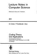 Coding Theory and Applications - Cohen, G