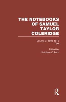 Coleridge Notebooks V3 Text - Coburn, Kathleen (Editor)