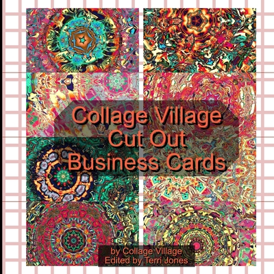 Collage Village Cut Out Business Cards - Village, Collage
