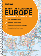 Collins Essential Road Atlas Europe: Clear and Detailed Map of Europe in Handy A4 Paperback