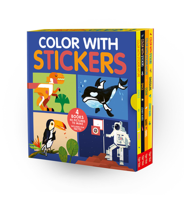 Color with Stickers 4-Book Boxed Set: Dinosaurs; Space; Jungle; Ocean - Marx, Jonny, and Tiger Tales (Compiled by)
