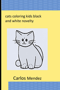coloring book kids black and white novelty cats