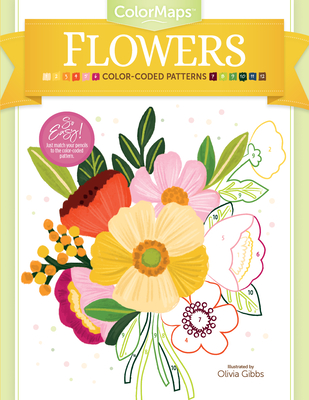 Colormaps Flowers: Color-Coded Patterns Adult Coloring Book - 