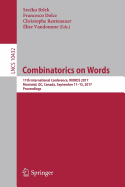 Combinatorics on Words: 11th International Conference, Words 2017, Montreal, Qc, Canada, September 11-15, 2017, Proceedings