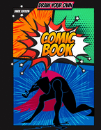 Comic Book: Draw Your Own Comic Book - Dark Comic Book Page Template