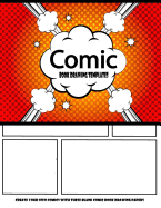 Comic Book Drawing Templates: Create Your Own Comics with These Blank Comic Book Drawing Papers: Over 100 Pages, Big Large 8.5" X 11" Six Scene Cartoon / Comic Book