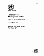 Committee for Development Policy: report on the fifteenth session (18-22 March 2013)