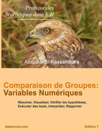 Comparaison de Groupes: Variables Num?riques: Pratique des Statistiques dans R