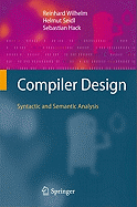 Compiler Design: Syntactic and Semantic Analysis