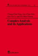 Complex analysis and its applications