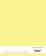 Composition Book: Yellow