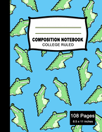 Composition Notebook: Beautiful College Ruled Paper Notebook Journal - Colorful Alligator Pattern Blank Lined Workbook for Teens Kids Students Girls for Home School College for Writing Notes. (Office & School Essentials)