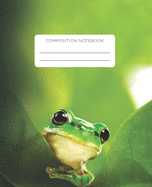 Composition Notebook: Inquisitive Frog School Exercise Journal with Wide Ruled Paper for Middle, Elementary, High School and College