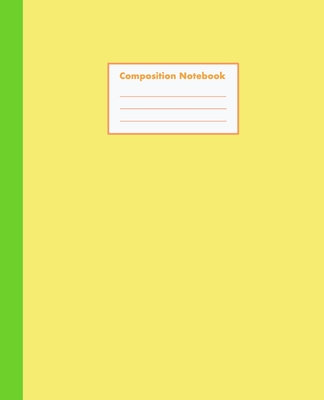 Composition Notebook: Mango, WIDE Ruled, 110 pages - Stylish Classic Journal Notebook for Home Work Office Business Ideas Writing and School (7.5 x 9.25 in) - World Class Notebooks