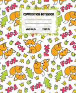 Composition Notebook Wide Ruled: Size 7.5 " x 9.25 " - Pretty Colourful Workbook for Little Princesses Girls Kids Teens Students for School Home College Writing Notes - Journal for Boys Gift Idea cute Pattern style