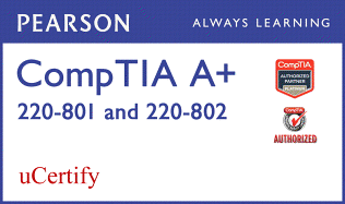 Comptia A+ 220-801 and 220-802 Pearson Ucertify Course Student Access Card