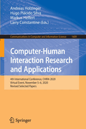 Computer-Human Interaction Research and Applications: 4th International Conference, CHIRA 2020, Virtual Event, November 5-6, 2020, Revised Selected Papers