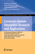Computer-Human Interaction Research and Applications: 5th International Conference, CHIRA 2021, Virtual Event, October 28-29, 2021, and 6th International Conference, CHIRA 2022, Valletta, Malta, October 27-28, 2022, Revised Selected Papers