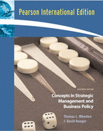 Concepts: Strategic Management & Business Policy: International Edition - Wheelen, Thomas L., and Hunger, David L.