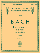 Concerto in D Minor (2-Piano Score): Bw1052 Schirmer Library of Classics Volume 1527 Piano Duet