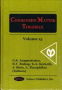 Condensed Matter Theories V15