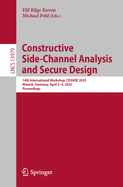 Constructive Side-Channel Analysis and Secure Design: 14th International Workshop, COSADE 2023, Munich, Germany, April 3-4, 2023, Proceedings