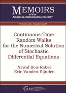 Continuous-Time Random Walks for the Numerical Solution of Stochastic Differential Equations