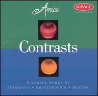 Contrasts - Amici Quartet; David Hetherington (cello); Joanne Kolomyjec (soprano); Joaquin Valdepenas (clarinet); John Cerminaro (horn);...