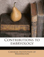 Contributions to Embryology