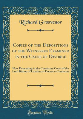 Copies of the Depositions of the Witnesses Examined in the Cause of Divorce: Now Depending in the Consistory Court of the Lord Bishop of London, at Doctor's-Commons (Classic Reprint) - Grosvenor, Richard