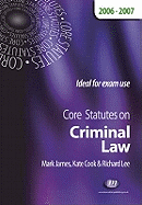 Core Statutes on Criminal Law